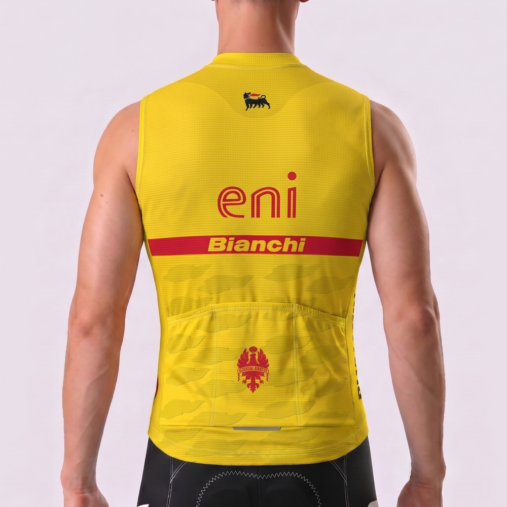Eni Bianchi Windproof Sleeveless Cycling Jersey