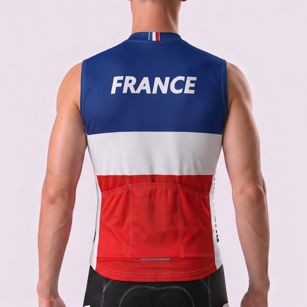 France CORIMA Sleeveless Cycling Jersey