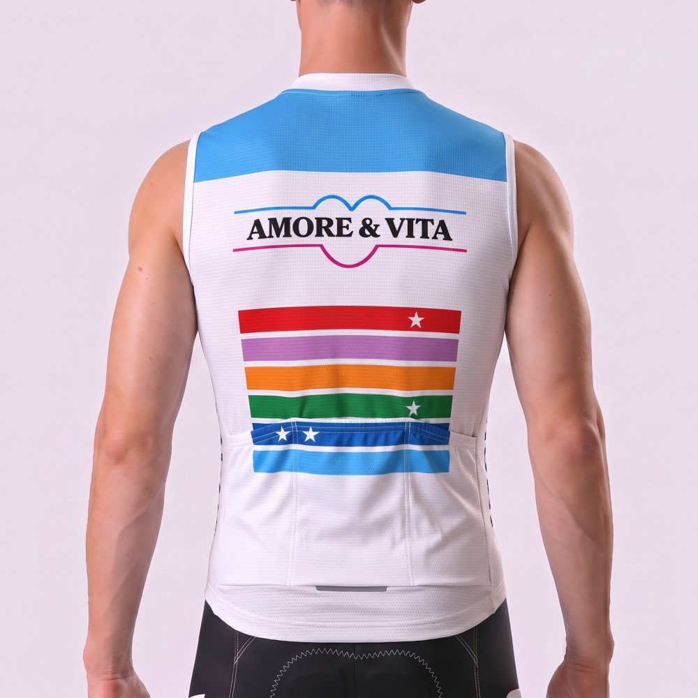 2021 Amore & Vita Fleece Sleeveless Cycling Jersey