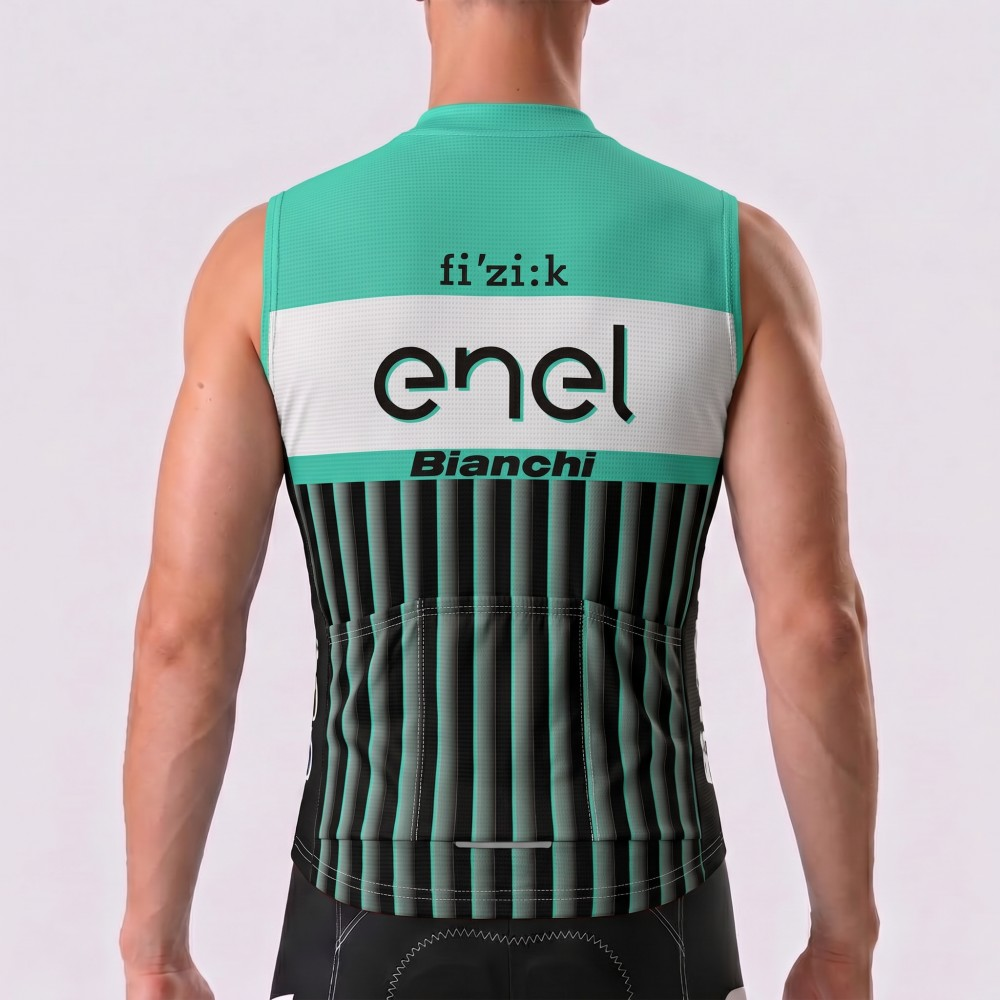 ENEL Bianchi Windproof Sleeveless Cycling Jersey