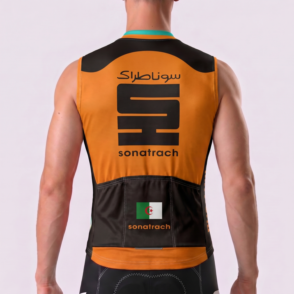 Sonatrach Bianchi Windproof Sleeveless Cycling Jersey