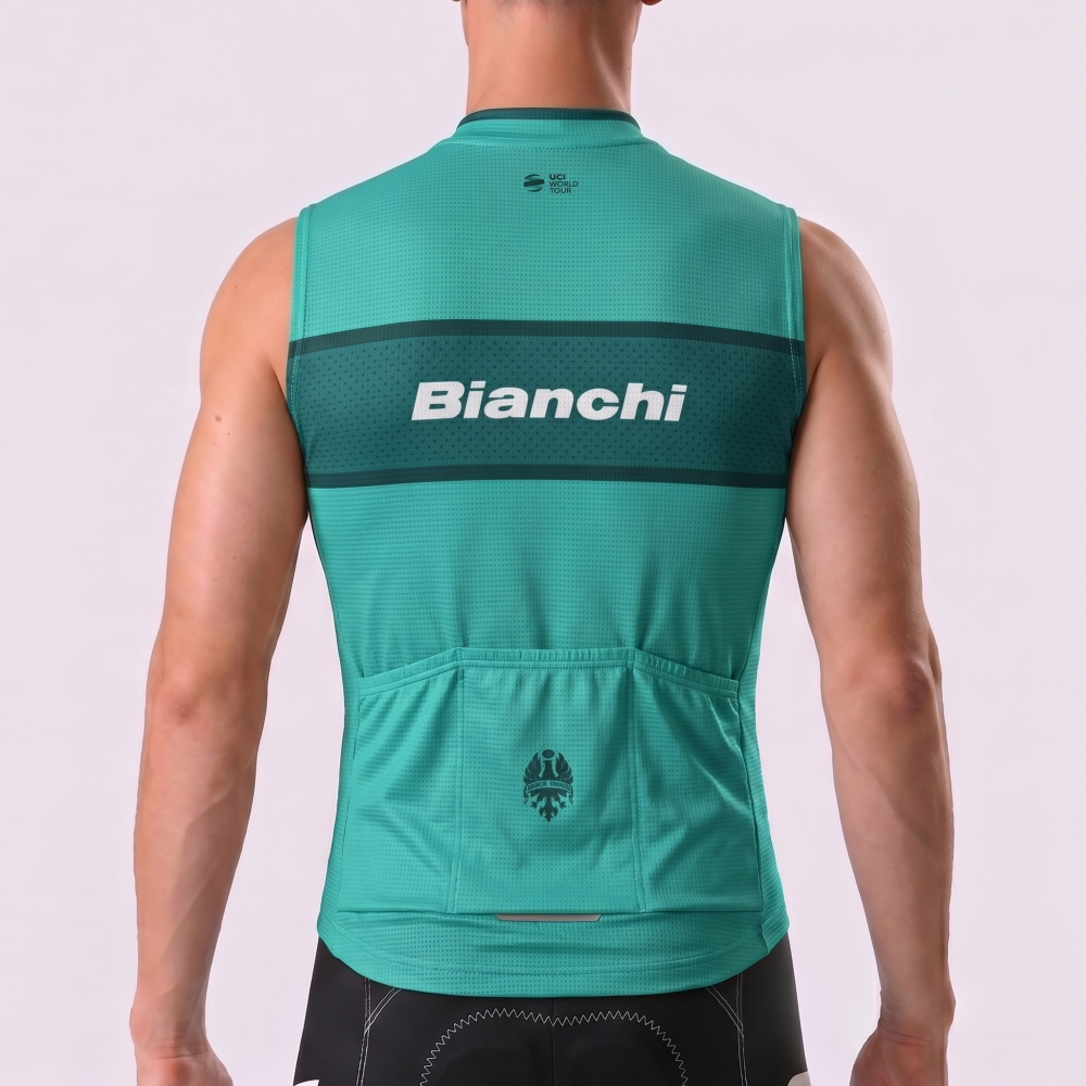 UCI Bianchi Windproof Sleeveless Cycling Jersey