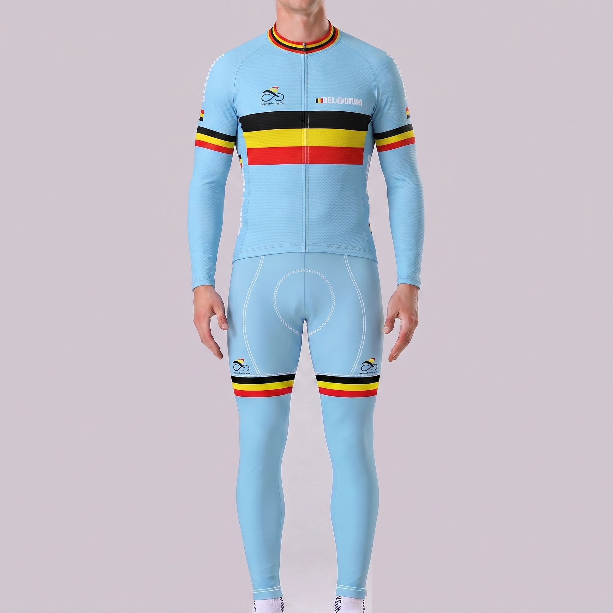 2016 Belgium Long Sleeves Cycling Kits