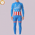 1987 7-Eleven Fleece Long Sleeves Cycling Kits