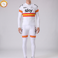 2016 Sky Rapha Fleece Long Sleeves Cycling Kits