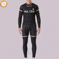 Black MOLTENI Fleece Long Sleeves Cycling Kits