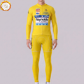 1988 Reynolds Yellow Fleece Long Sleeves Cycling Kits