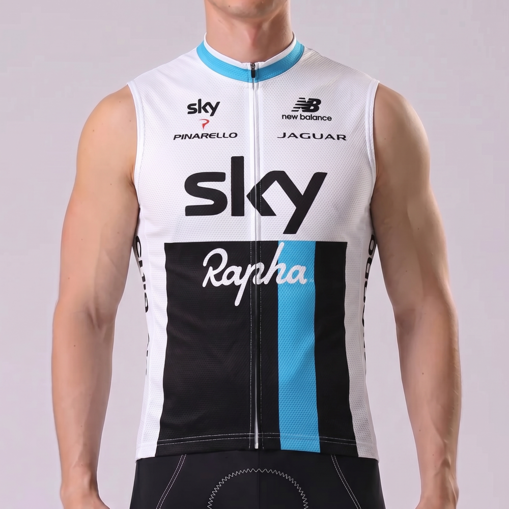 Sky Rapha Sleeveless Cycling Jersey