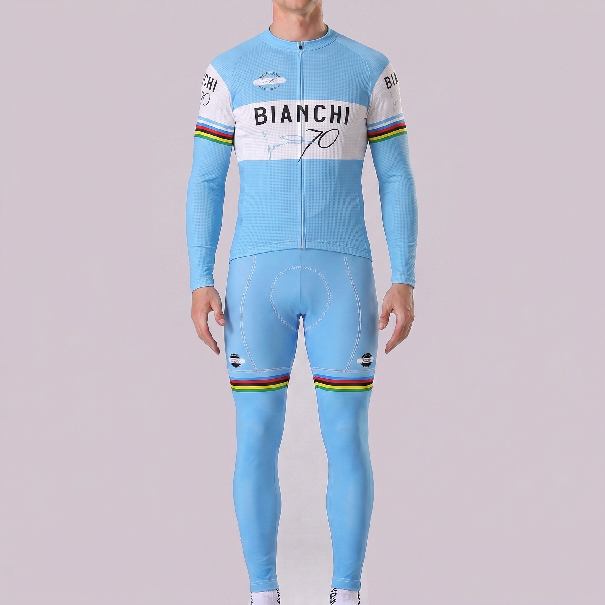 70 Bianchi Long Sleeves Cycling Kits