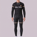 Black MOLTENI Long Sleeves Cycling Kits