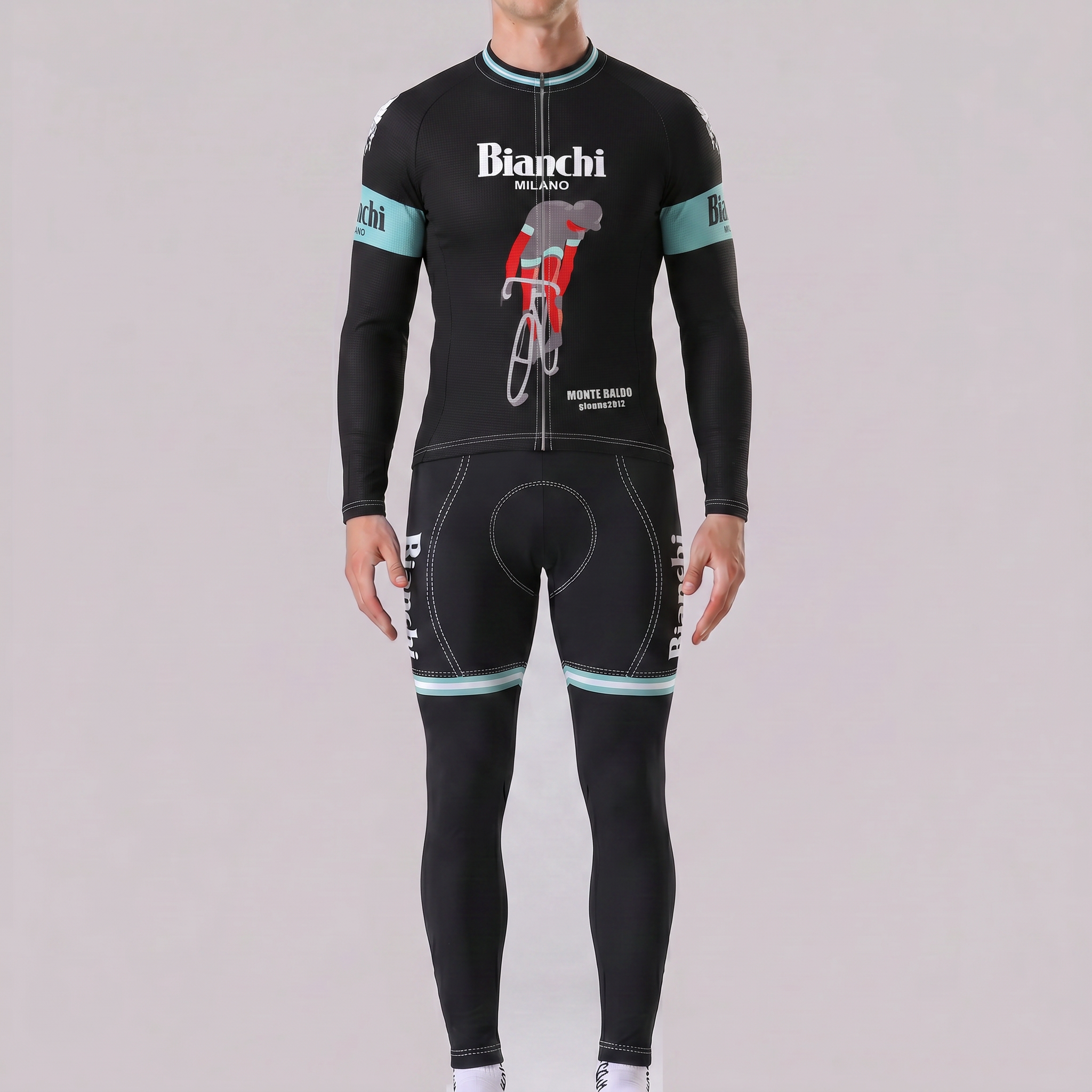 Rider Bianchi Long Sleeves Cycling Kits
