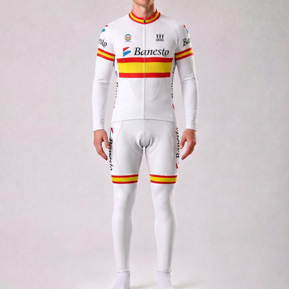 1992 Banesto Long Sleeves Cycling Kits