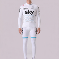 2017 Sky Long Sleeves Cycling Kits