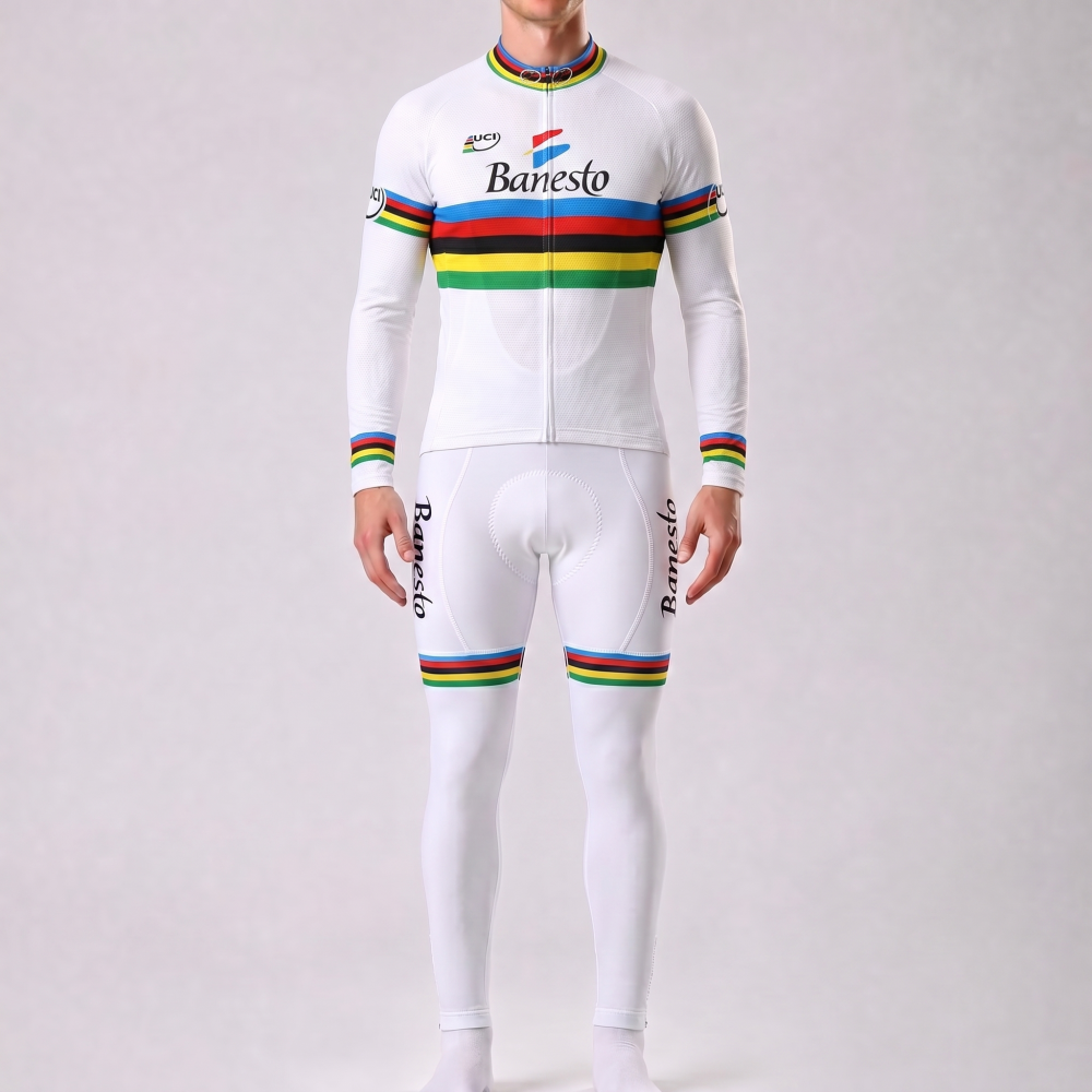 1996 Banesto UCI Long Sleeves Cycling Kits
