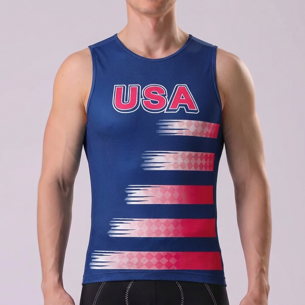 USA Stripes Cycling Vests