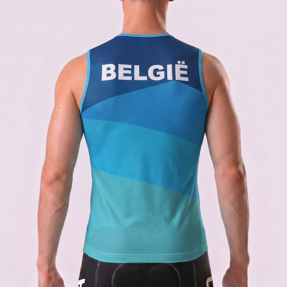 Belgium Blue Cycling Vests