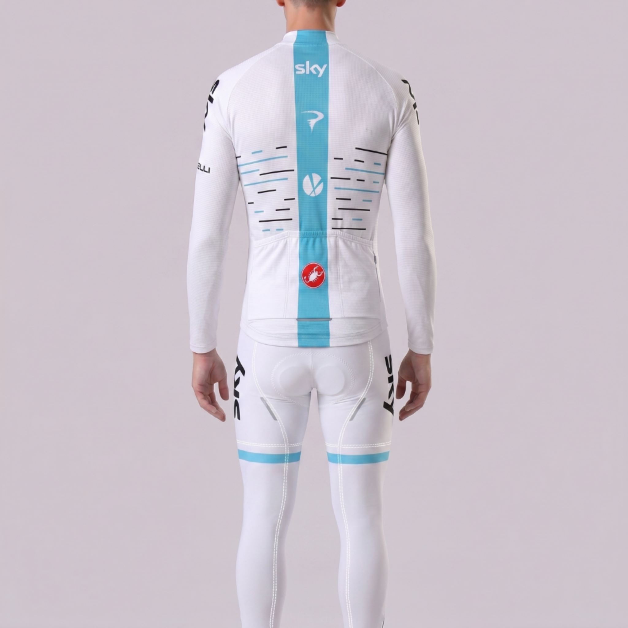 2017 Sky Long Sleeves Cycling Kits