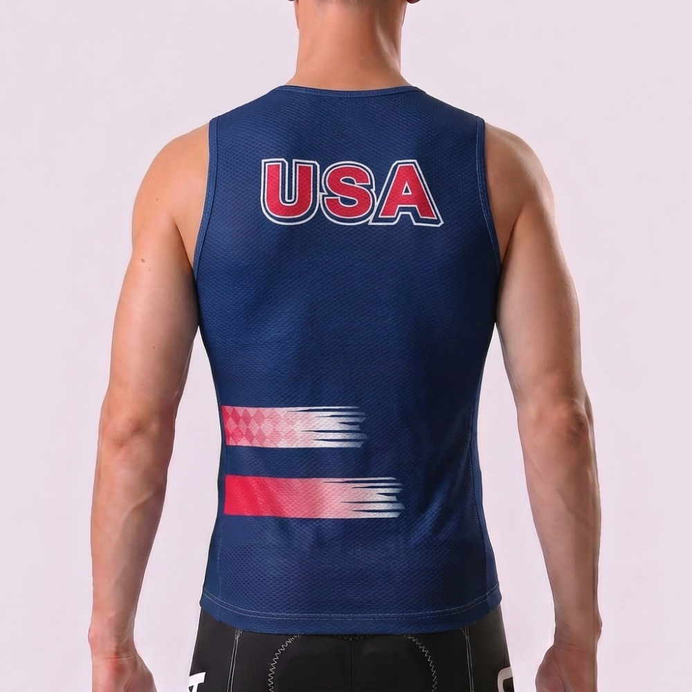 USA Stripes Cycling Vests