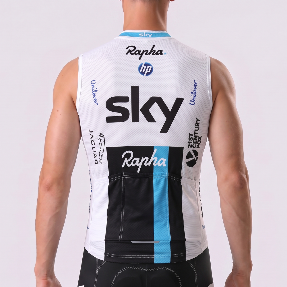 Sky Rapha Windproof Sleeveless Cycling Jersey