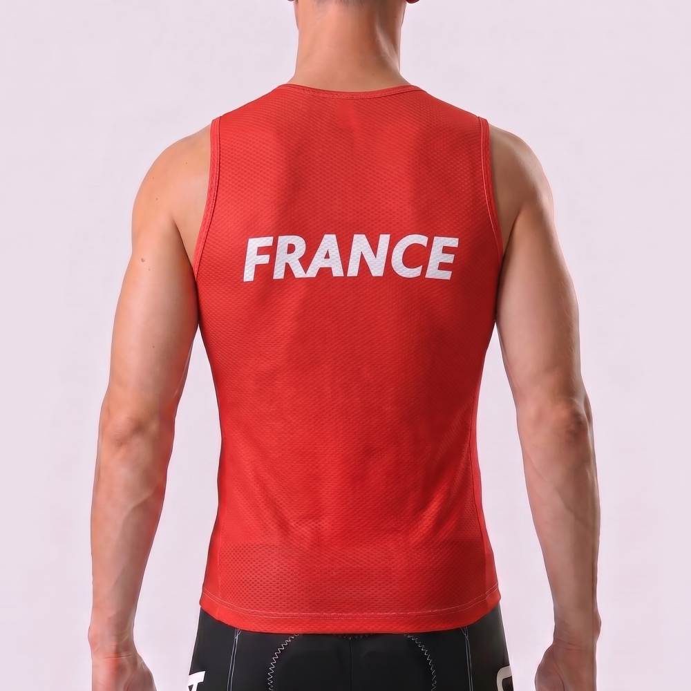 France Red Cycling Vests
