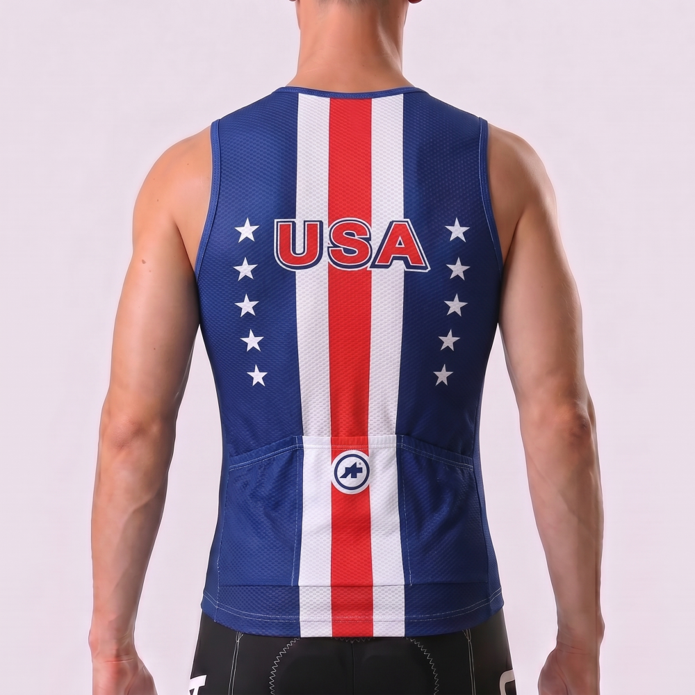 United States Blue Cycling Vests