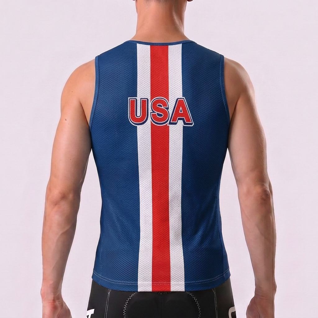 USA Blue Cycling Vests