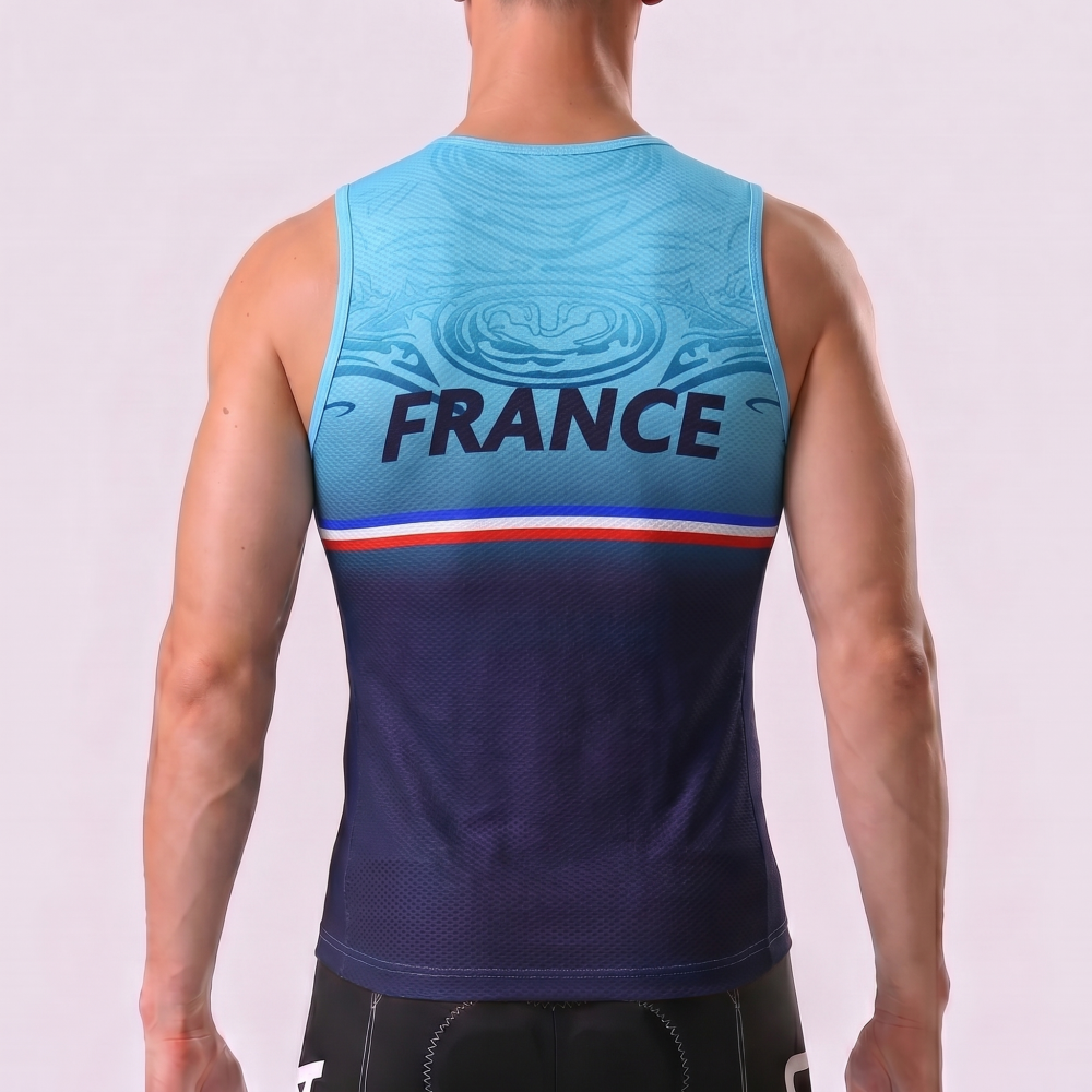 France Deep Blue Cycling Vests