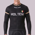Black MOLTENI Long Sleeves Cycling Jersey