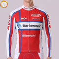 United State Red Fleece Long Cycling Jersey