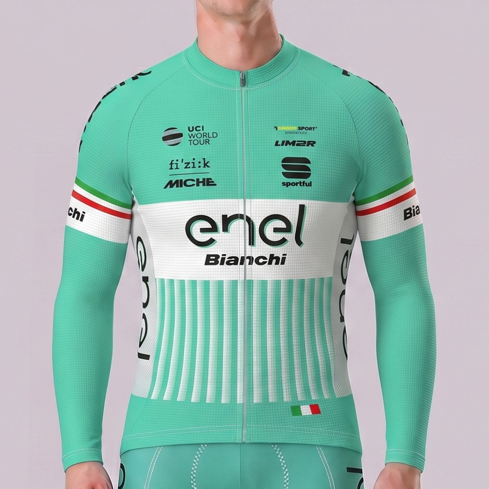 fi`zi:k Bianchi Long Sleeves Cycling Jersey