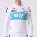 2018 Sky Data Print Long Sleeves Cycling Jersey