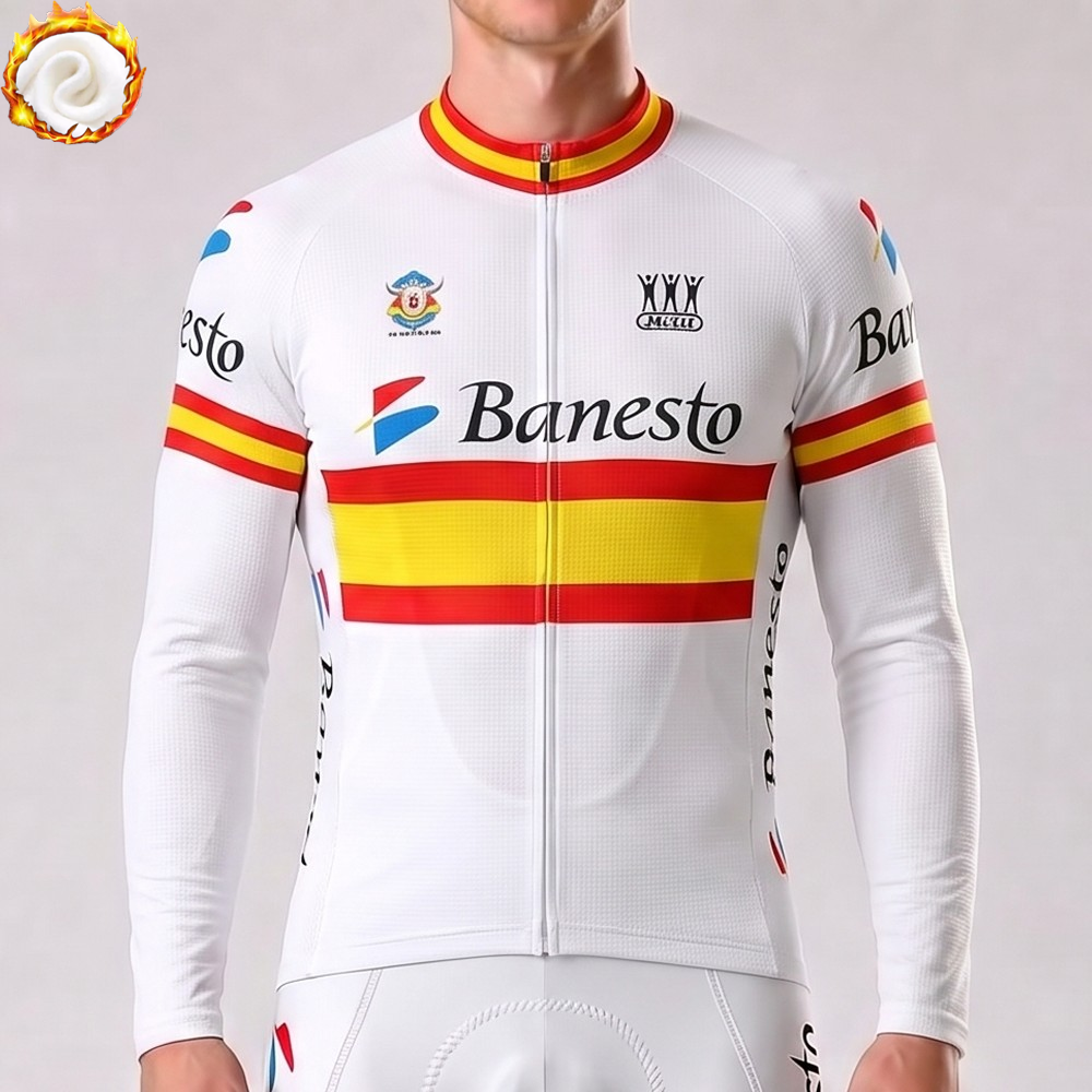 1992 Banesto Fleece Long Cycling Jersey