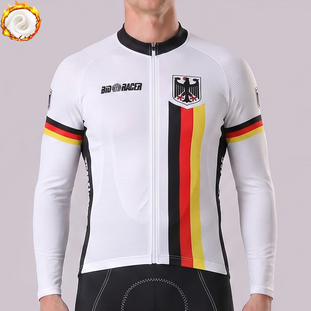 2016 Germany Fleece Long Cycling Jersey