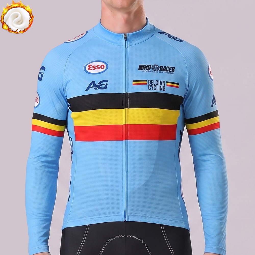 2018 Belgium Fleece Long Cycling Jersey
