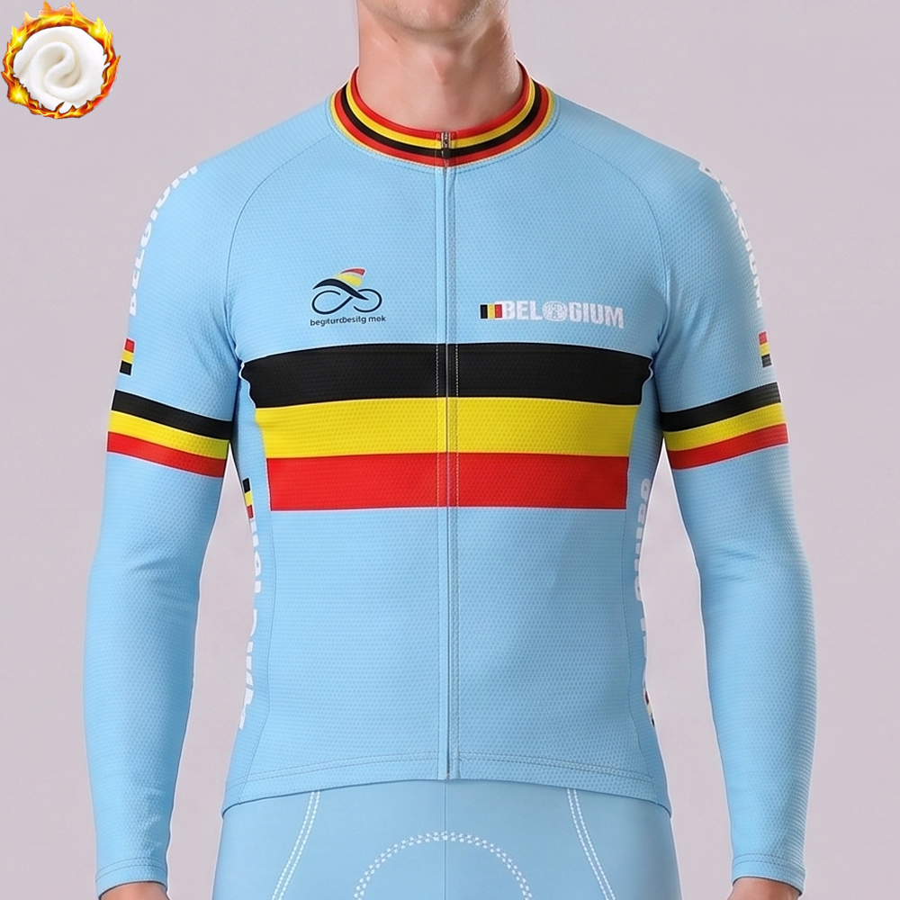 2016 Belgium Fleece Long Cycling Jersey