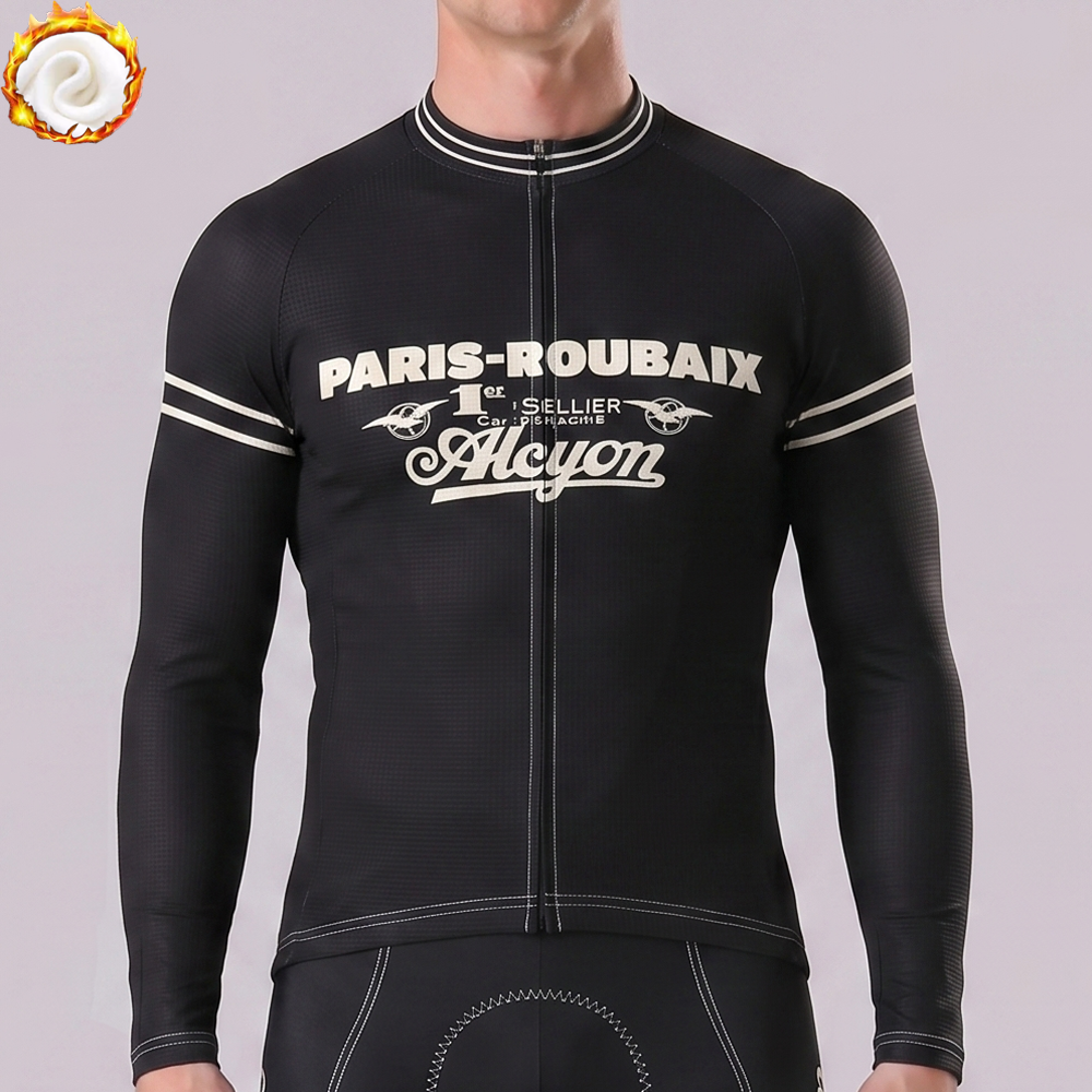 Alcyom Fleece Long Cycling Jersey