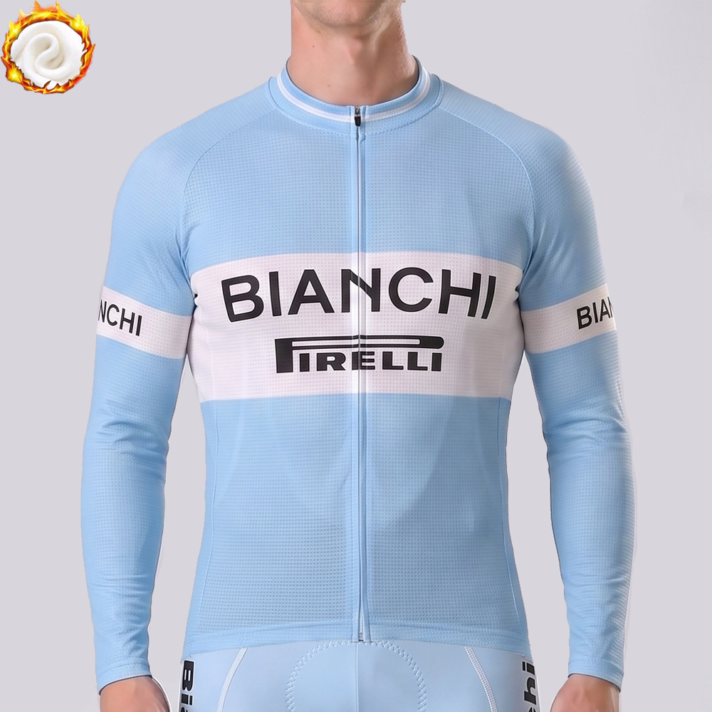 Bianchi PIRELLI Fleece Long Cycling Jersey