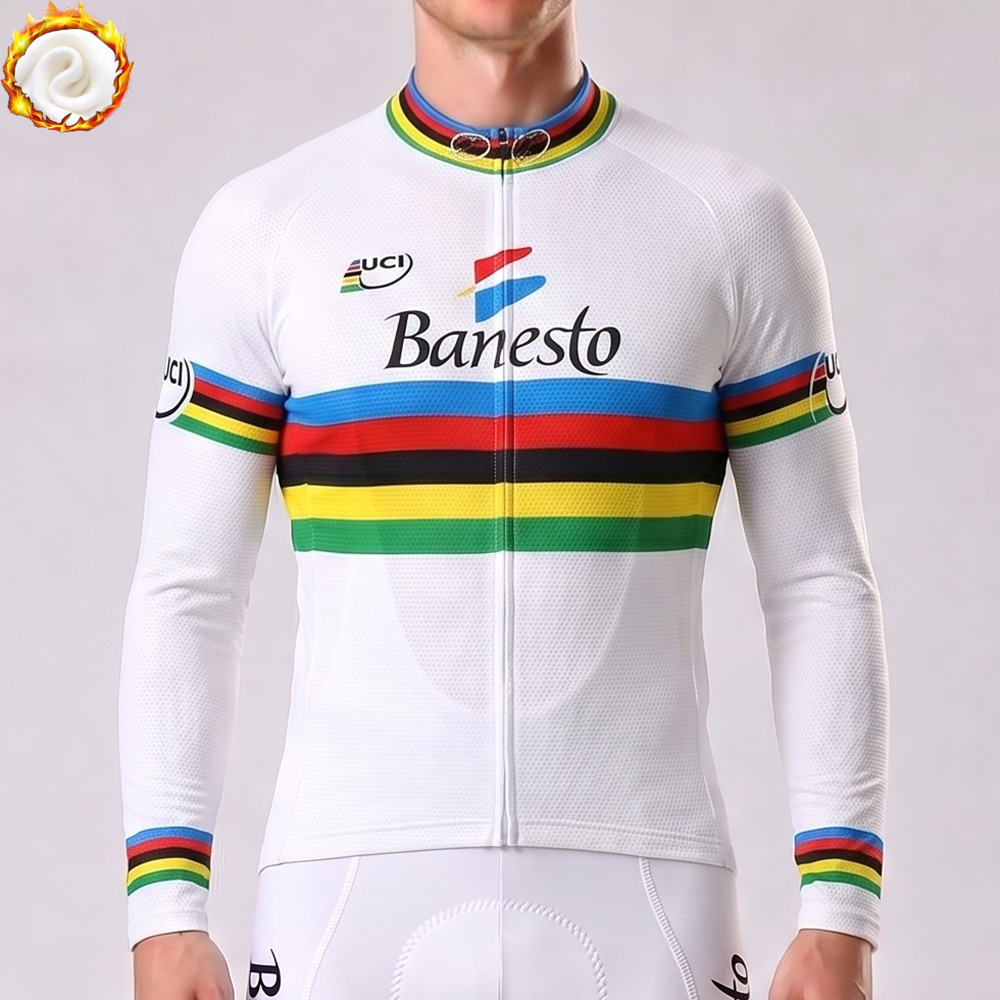 1996 Banesto UCI Fleece Long Cycling Jersey