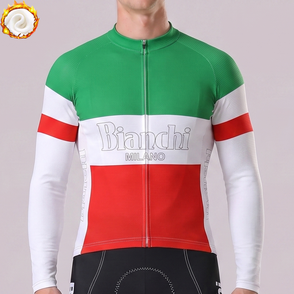 Bianchi MILANO Fleece Long Cycling Jersey