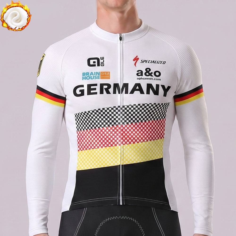 Germany Fleece Long Cycling Jersey