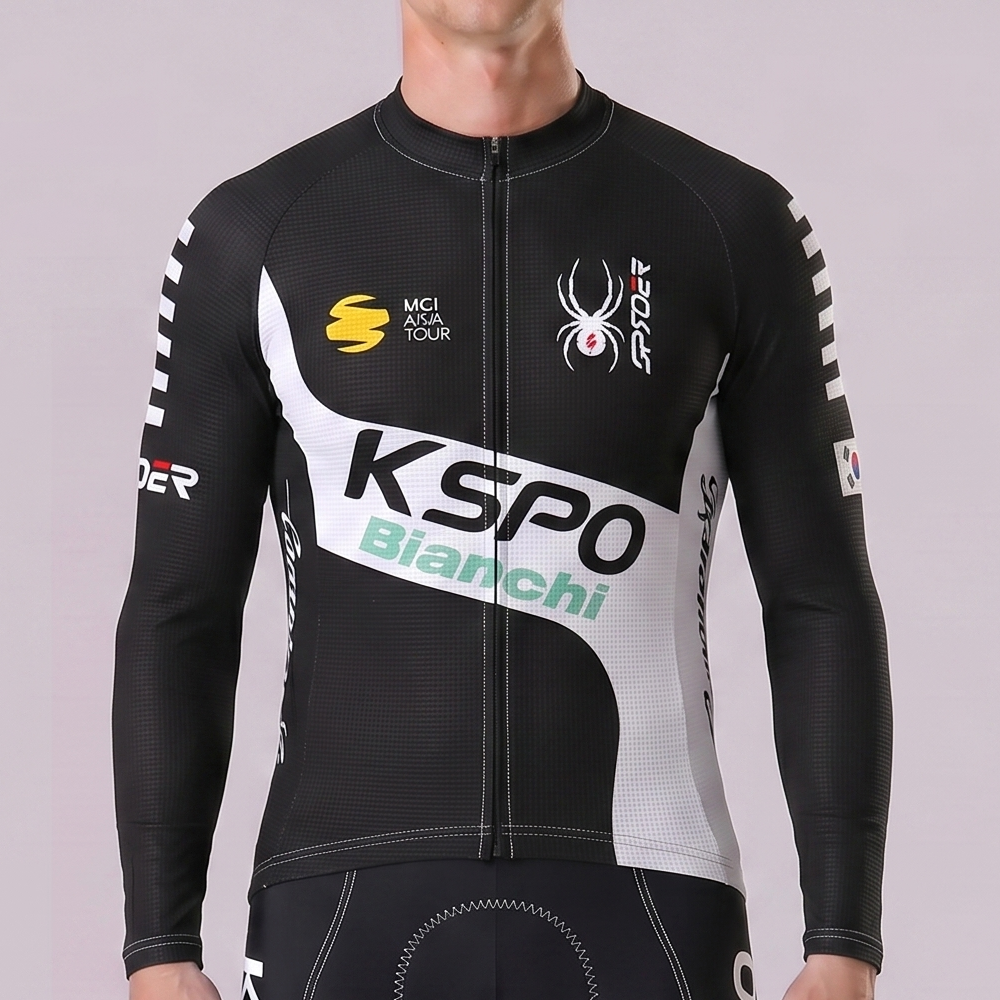 KSPO Bianchi Long Sleeves Cycling Jersey