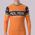 Orange MOLTENI Long Sleeves Cycling Jersey