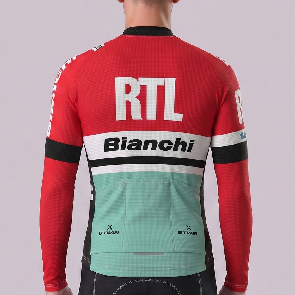 RTL Bianchi Long Sleeves Cycling Jersey
