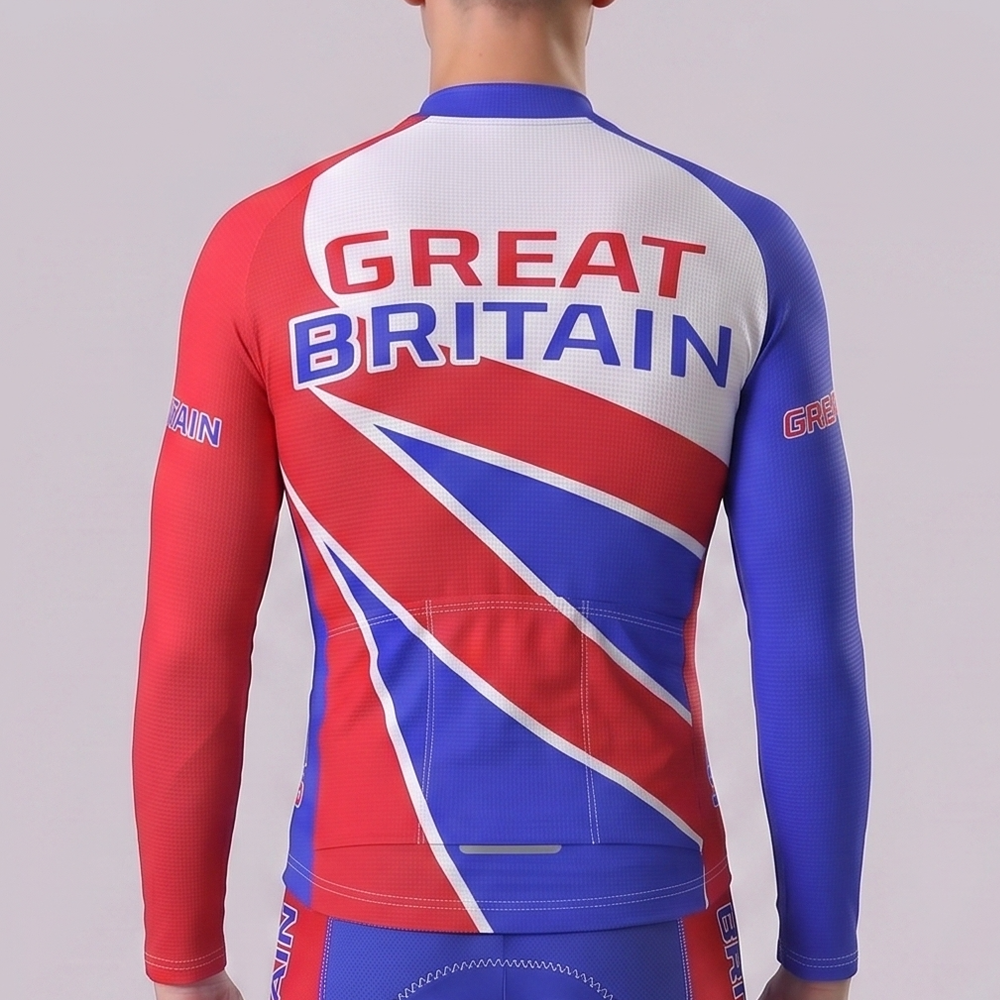 2003 United Kingdom Long Sleeves Cycling Jersey