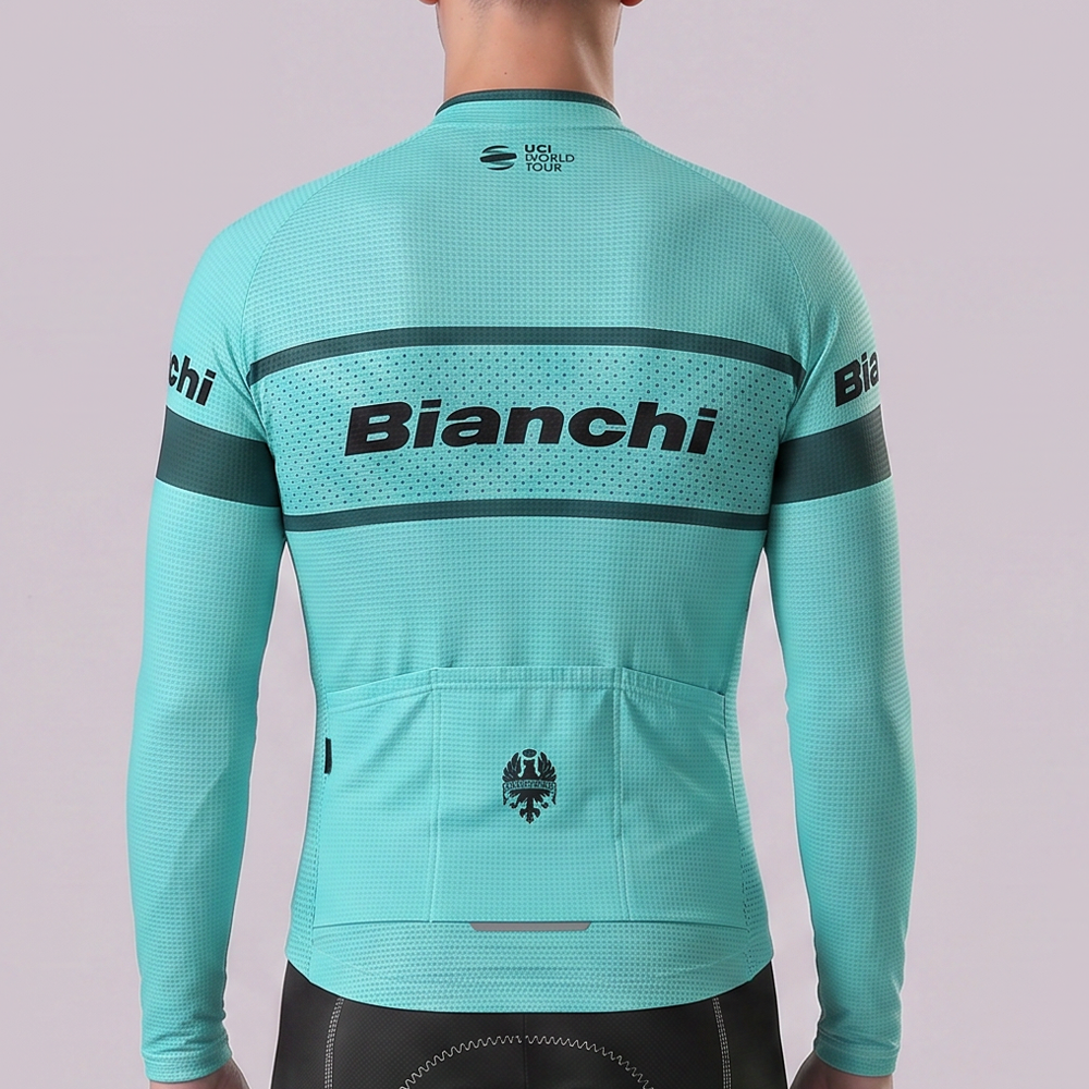 UCI Bianchi Long Sleeves Cycling Jersey