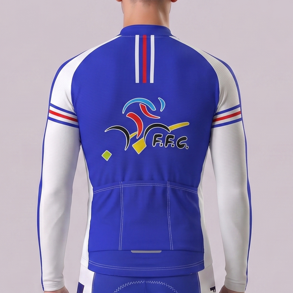 2003 France Long Sleeves Cycling Jersey