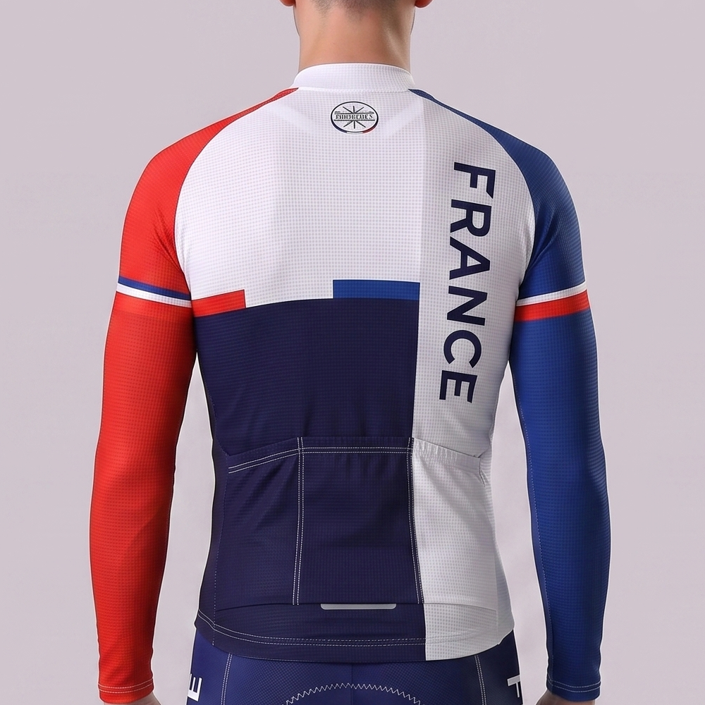 France LE COL Long Sleeves Cycling Jersey