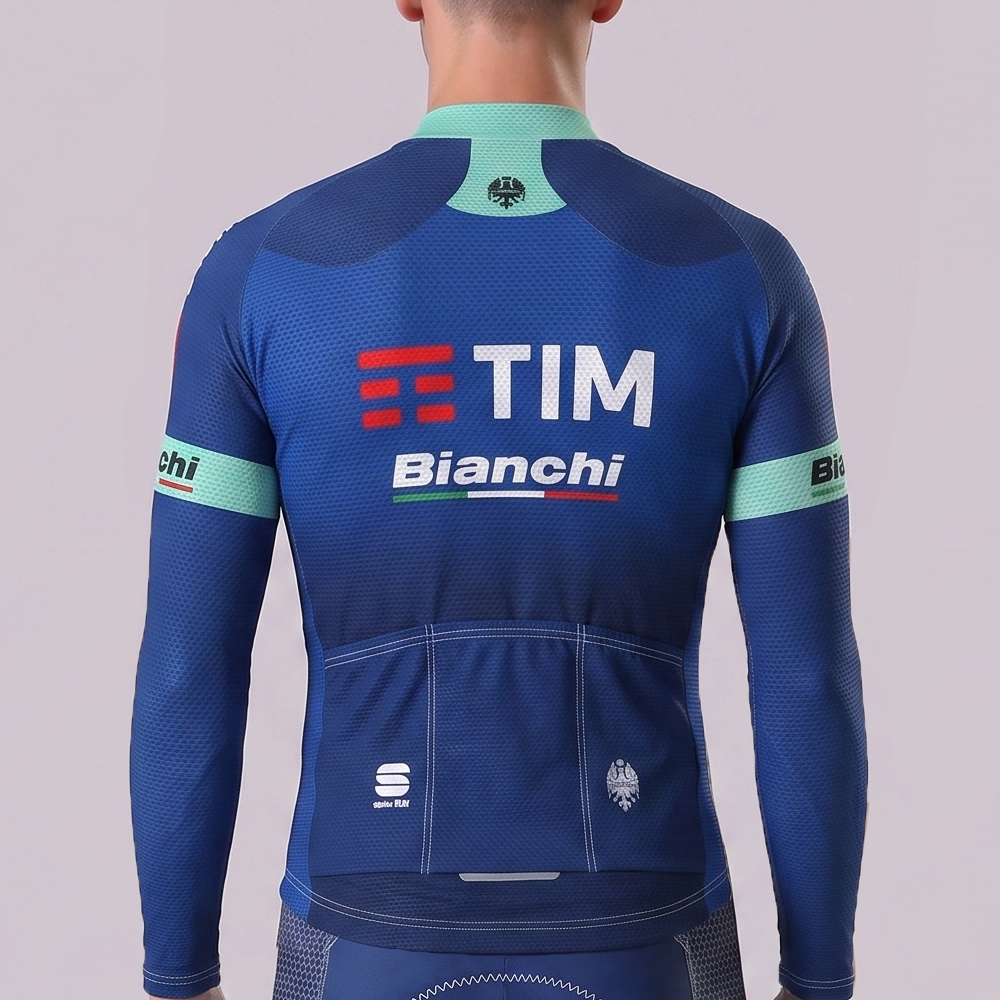 TIM Bianchi Long Sleeves Cycling Jersey
