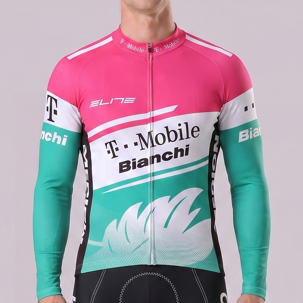 T-Mobile Bianchi Long Sleeves Cycling Jersey