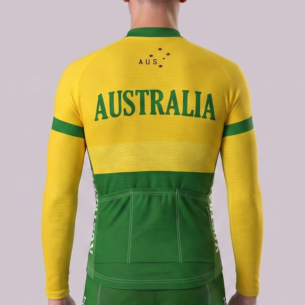 Jayco Australia Long Sleeves Cycling Jersey